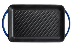 Jernverket Grillbricka i Gjutjärn 33cm - Blå