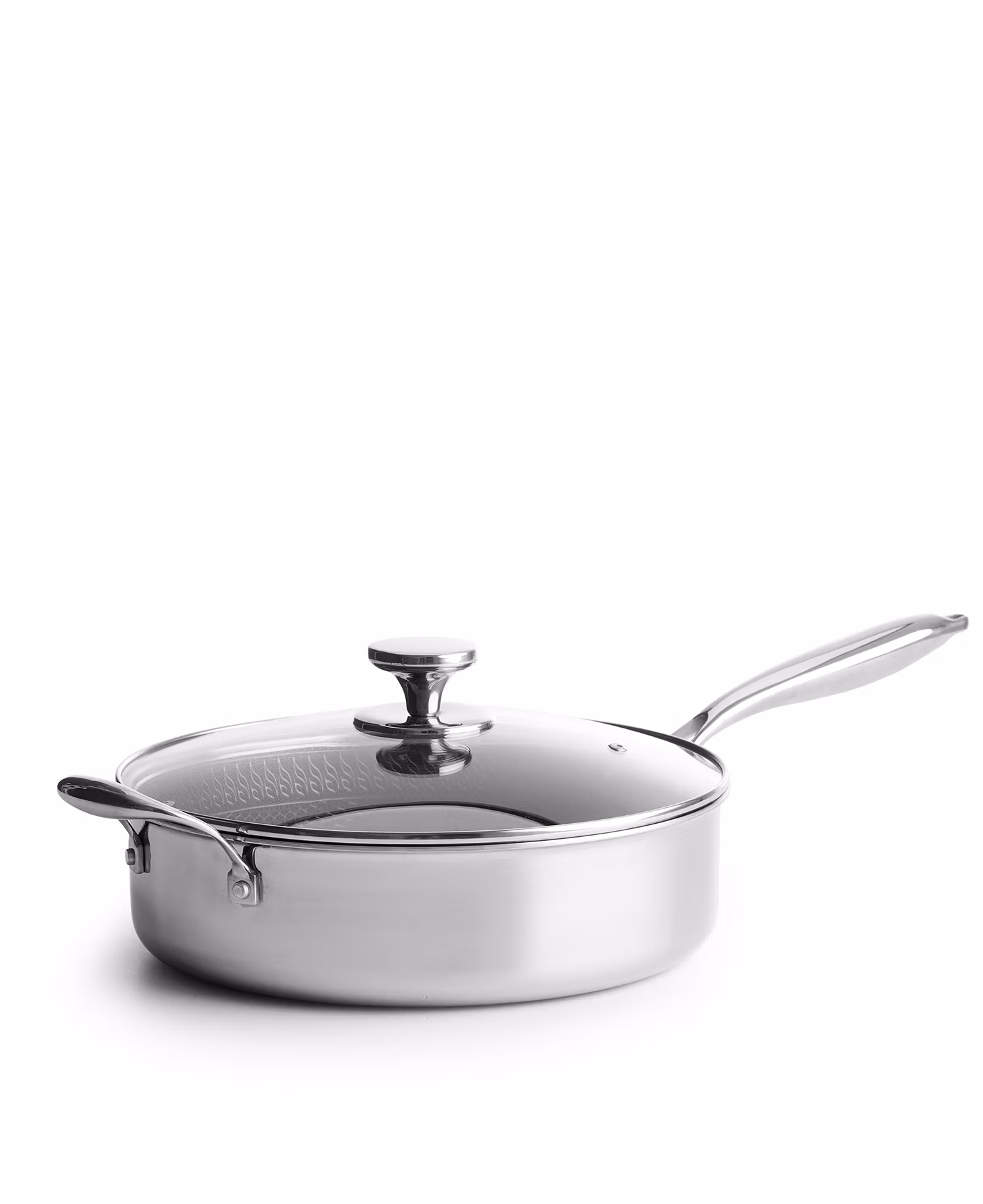 Jernverket Kokkärlset – 4-delars Premiumset i Spegelpolerat Rostfritt Stål med Honeycomb Non-Stick