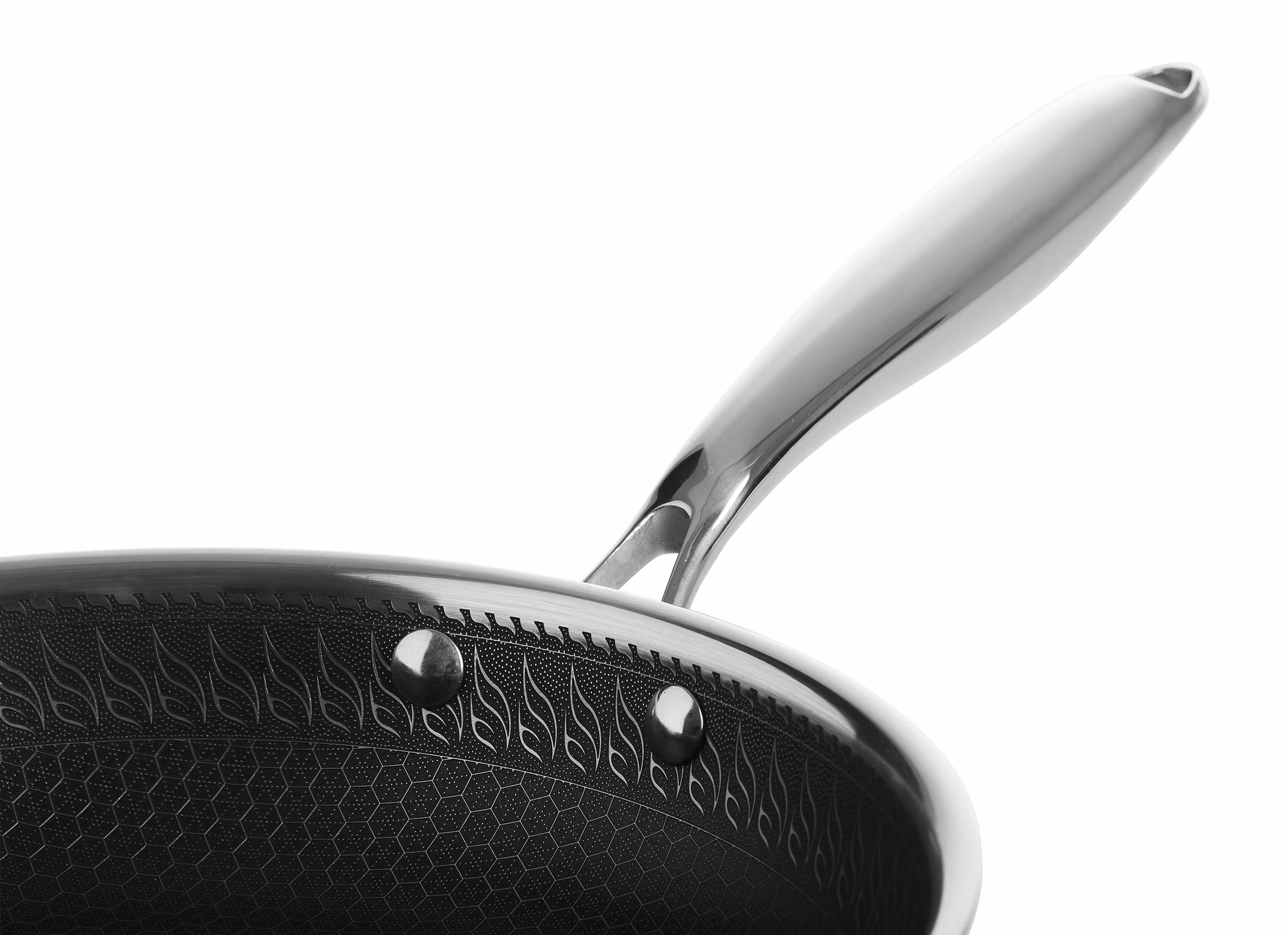Jernverket Kokkärlset – 4-delars Premiumset i Spegelpolerat Rostfritt Stål med Honeycomb Non-Stick