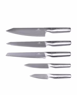 Knivset med Knivblock från Jernverket – 5 Delar i Rostfritt Stål