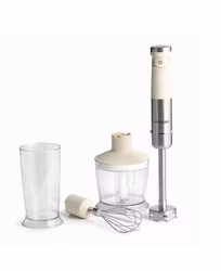 Sladdlös Stavmixer 4 in 1 från Strandby - Creme vit