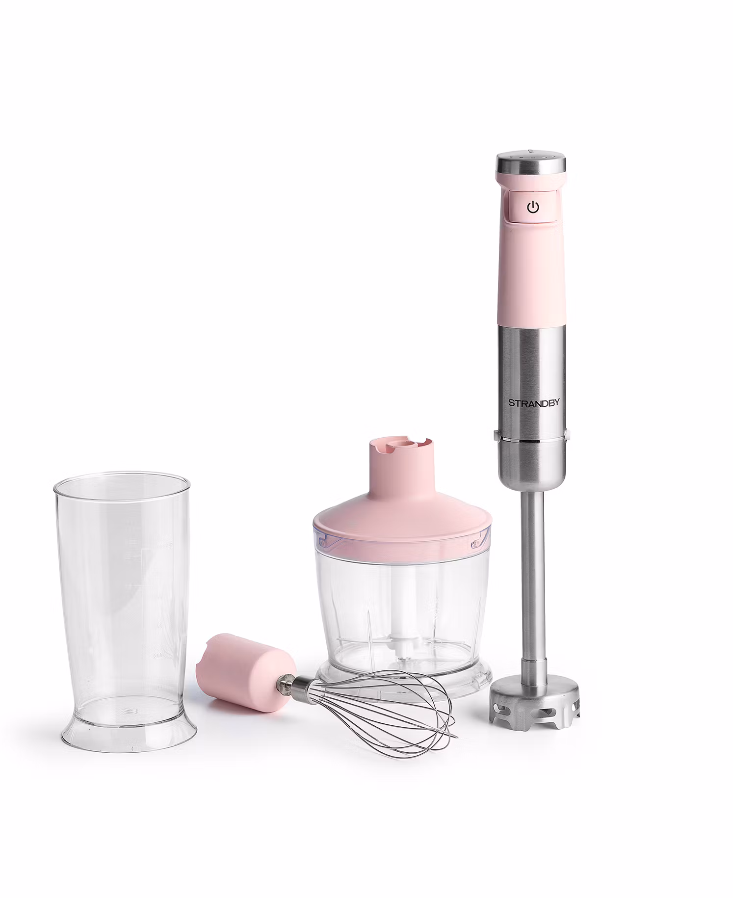 Sladdlös Stavmixer 4 in 1 från Strandby - Pink