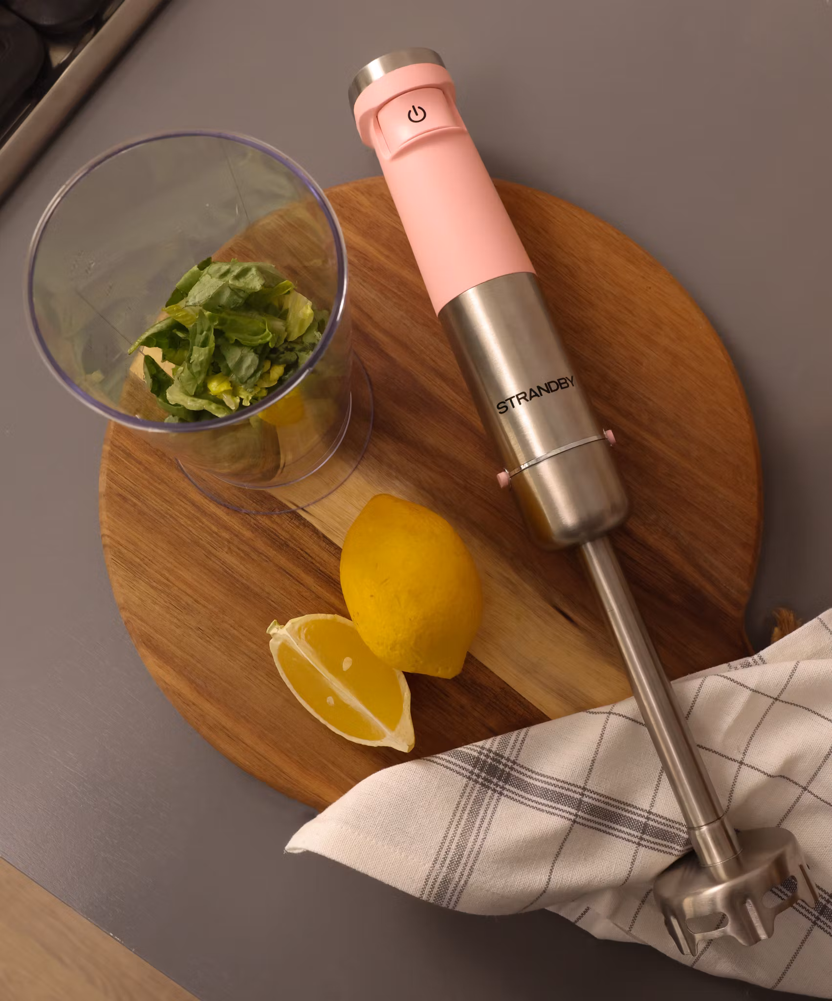 Sladdlös Stavmixer 4 in 1 från Strandby - Pink