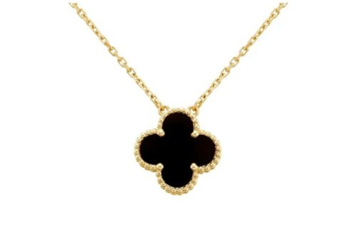 Klöver halsband guld