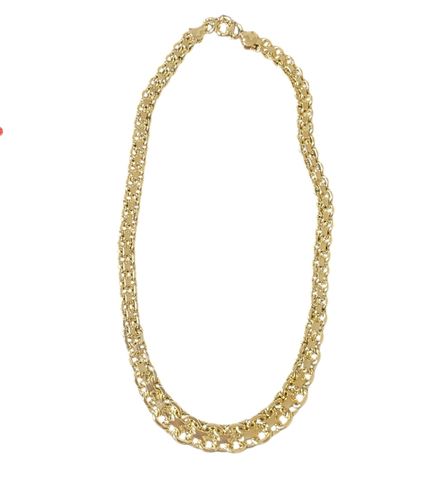 Guld halsband 18k guldplätering