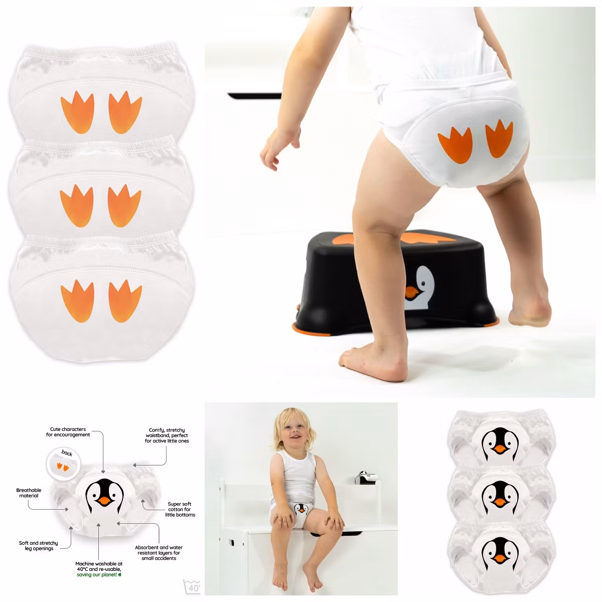 My Carry Potty potta Pingviini ja Pottaharjoitteluhousut