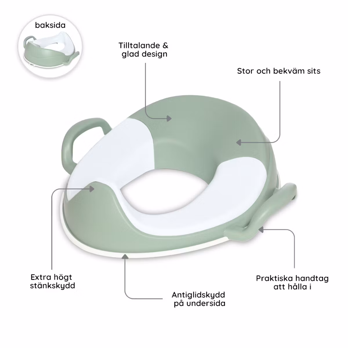 My Carry Potty lasten WC-istuin Pastellin vihreä