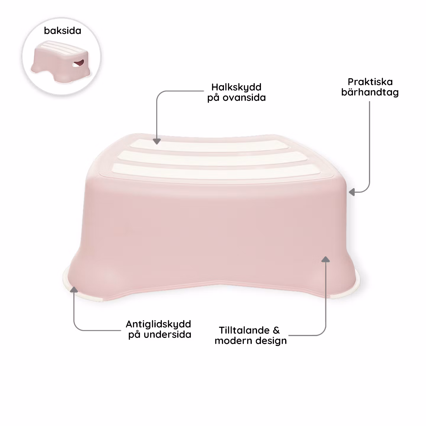 My Carry Potty lasten jakkara Pastellin pinkki