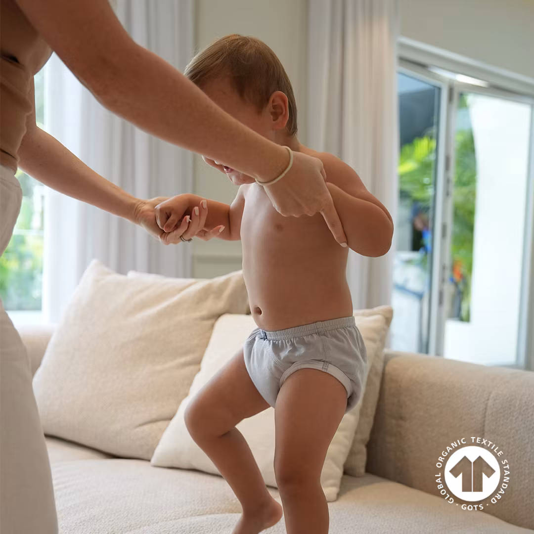 My Carry Potty Pottaharjoitteluhousut Pastellin harmaa 3-pakkaus