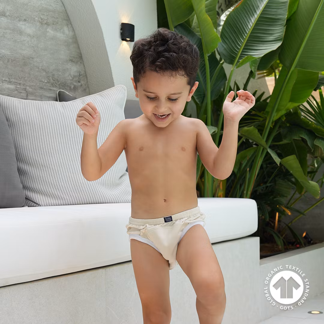 My Carry Potty Pottaharjoitteluhousut Luonnollinen beige 3-pakkaus