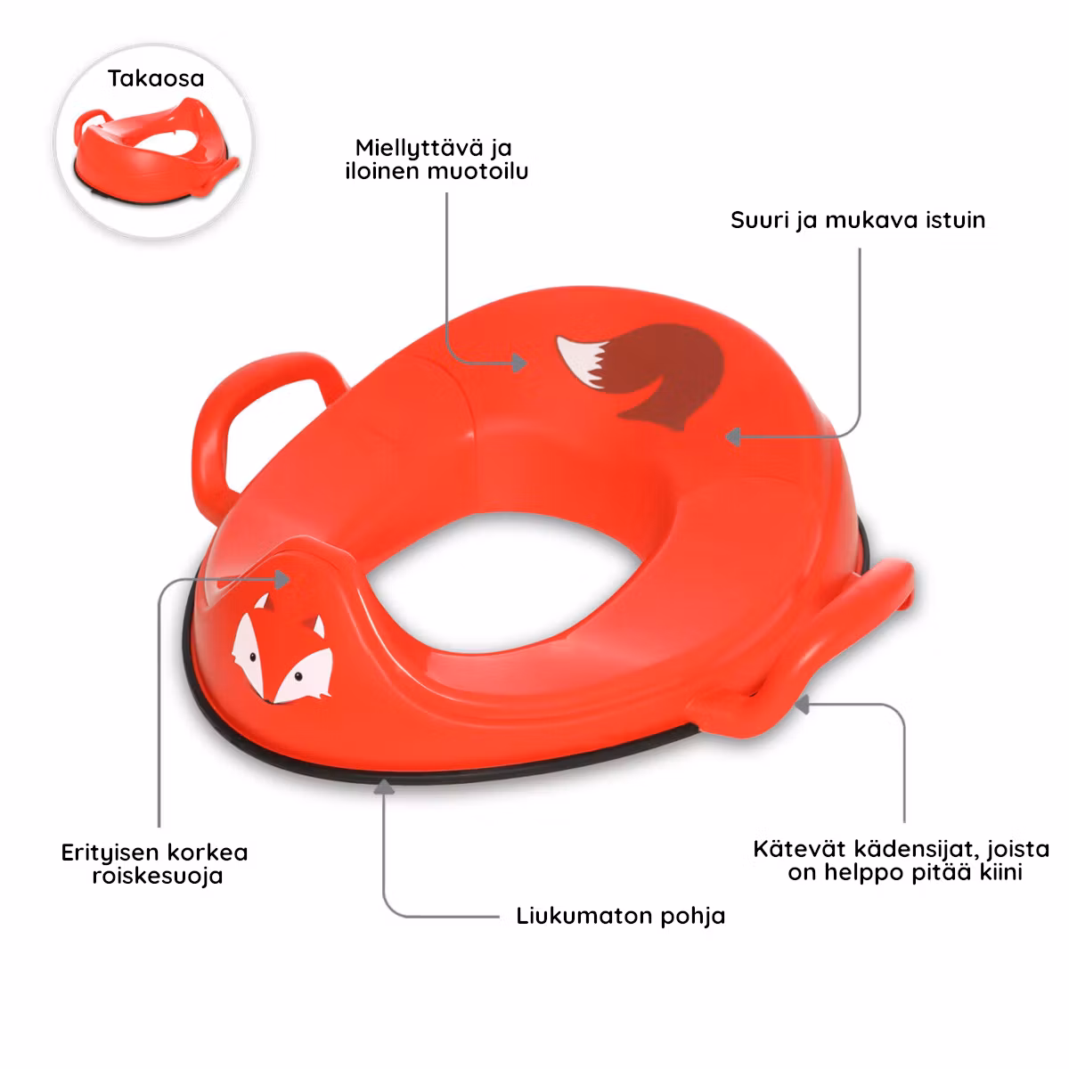 My Carry Potty lasten WC-istuin ja jakkara Kettu