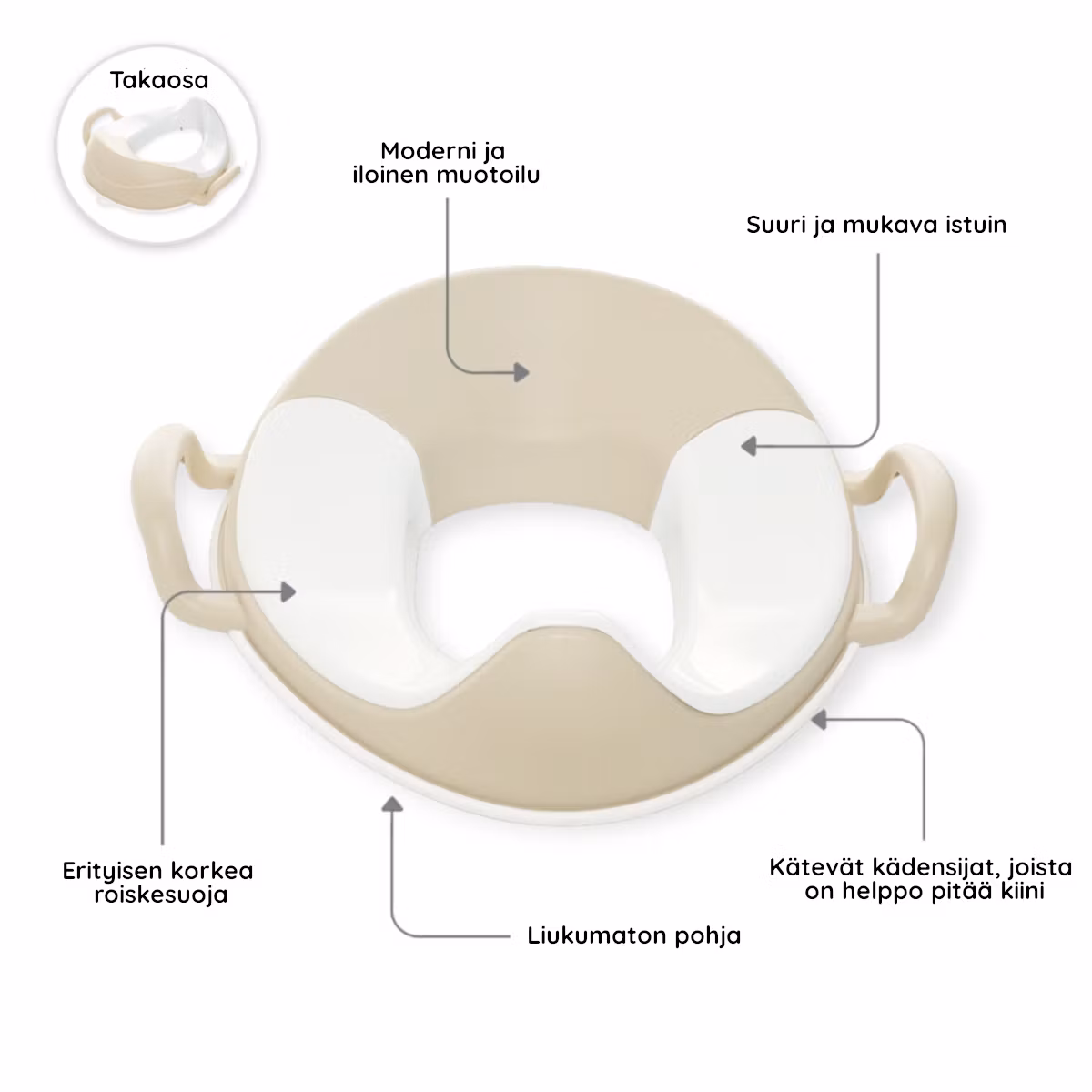 My Carry Potty lasten WC-istuin Luonnollinen beige