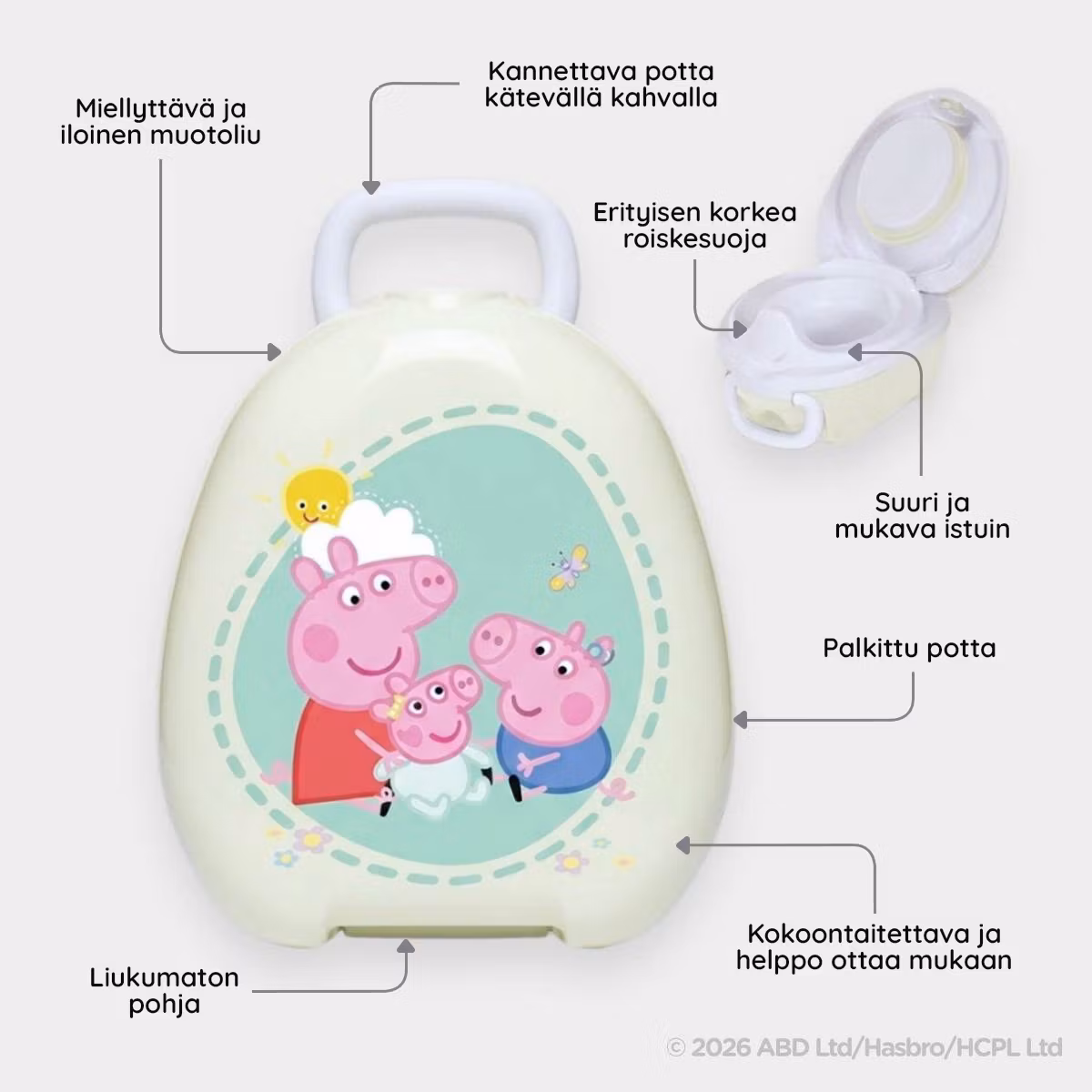 My Carry Potty lasten potta Pipsa Possu minttu