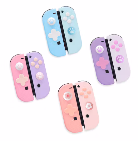 Nintendo switch knapp set PASTELL