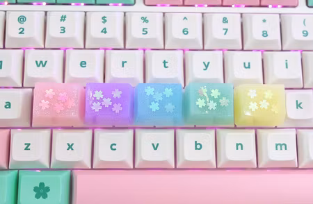 Pastel magic Keycaps