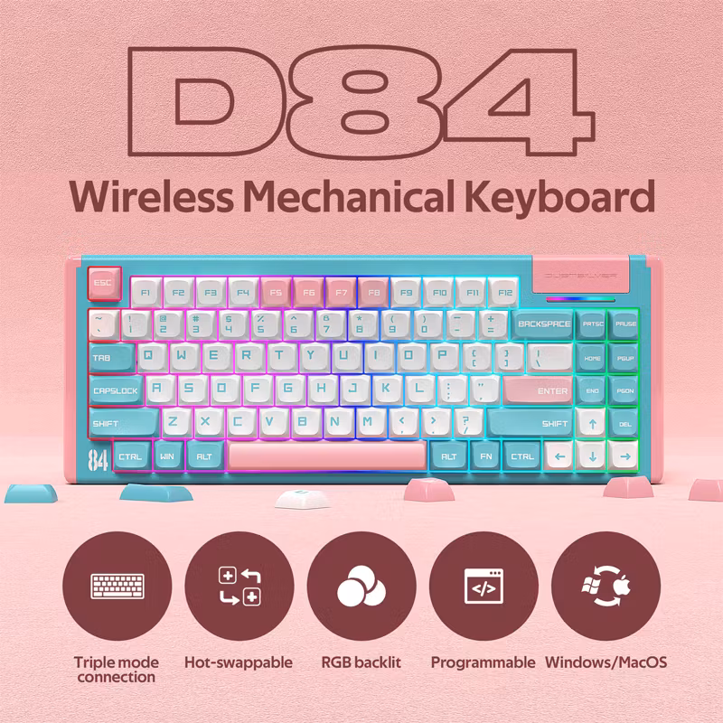 D84 Series 75% Mekaniskt tangentbord