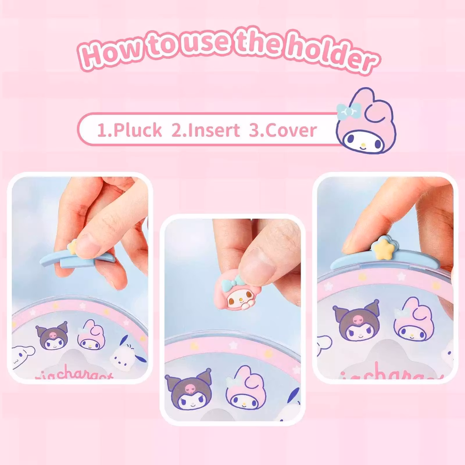 Sanrio Thumb grip storage