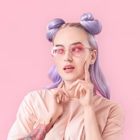 Pixi Solglasögon Hjärtformade