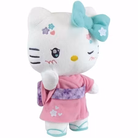 Hello Kitty Gosedjur i Presentförpackning - 50th Anniversary Kawaii Kimono 24 cm