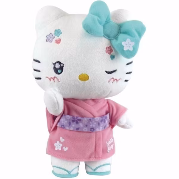 Hello Kitty Gosedjur i Presentförpackning - 50th Anniversary Kawaii Kimono 24 cm