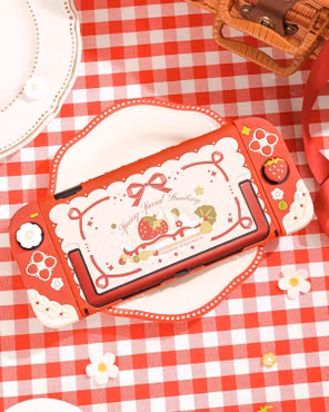 Cream strawberry Röd Nintendo switch 2 skal