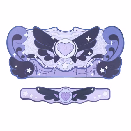 'Dark Star wings' XL Mouse pad & wrist rest