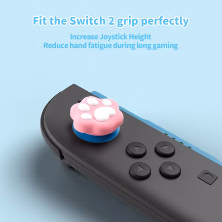 Pink blue Cat paw shape Nintendo switch 2 Thumb grip