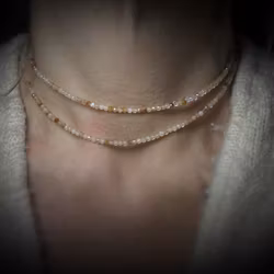Facetterad Gul Opal wrap med magnetlås
