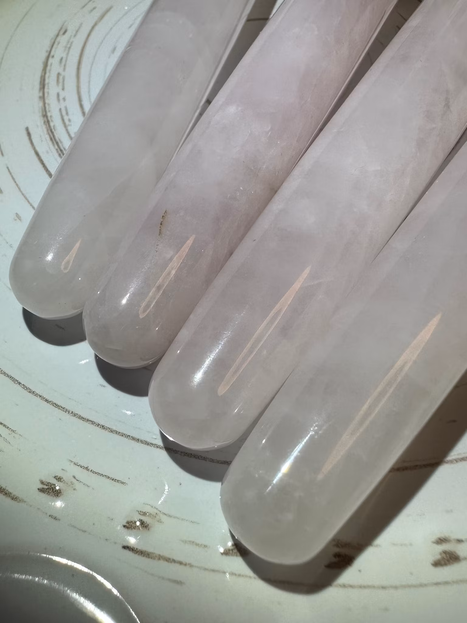 Rosenkvarts | Akupressur/Massage Kristall