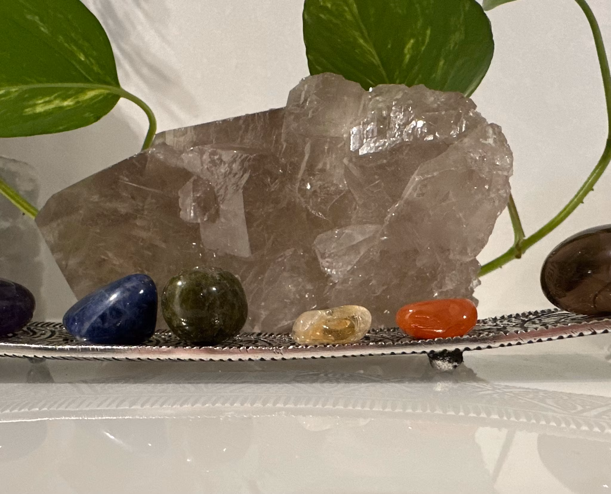 Rökelsehållare Antik Silver | 7 Chakra