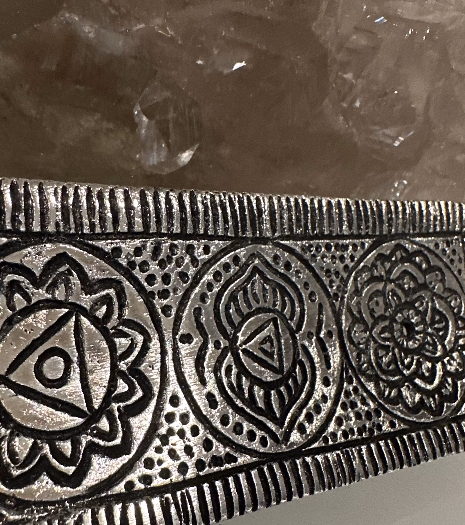 Rökelsehållare Antik Silver | 7 Chakra