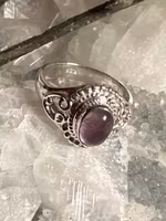 Ametist Ring | 925 Sterling Silver | 16,17,18