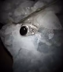 Svart Onyx | 925 Sterling Silver | 17