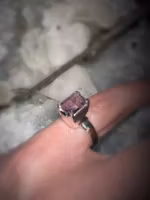 Facetterad Ametist Ring | 925 Sterling Silver | 16,17,18