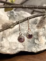 Ametist Örhänge | 925 Sterling Silver