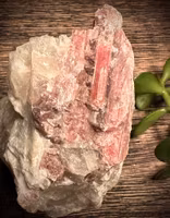Lepidolit med Rosa Turmalin på Matrix