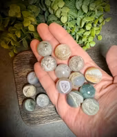 Agat med Druzy Miniklot