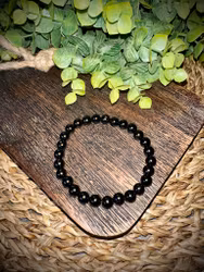 Svart Turmalin Armband | 10 mm