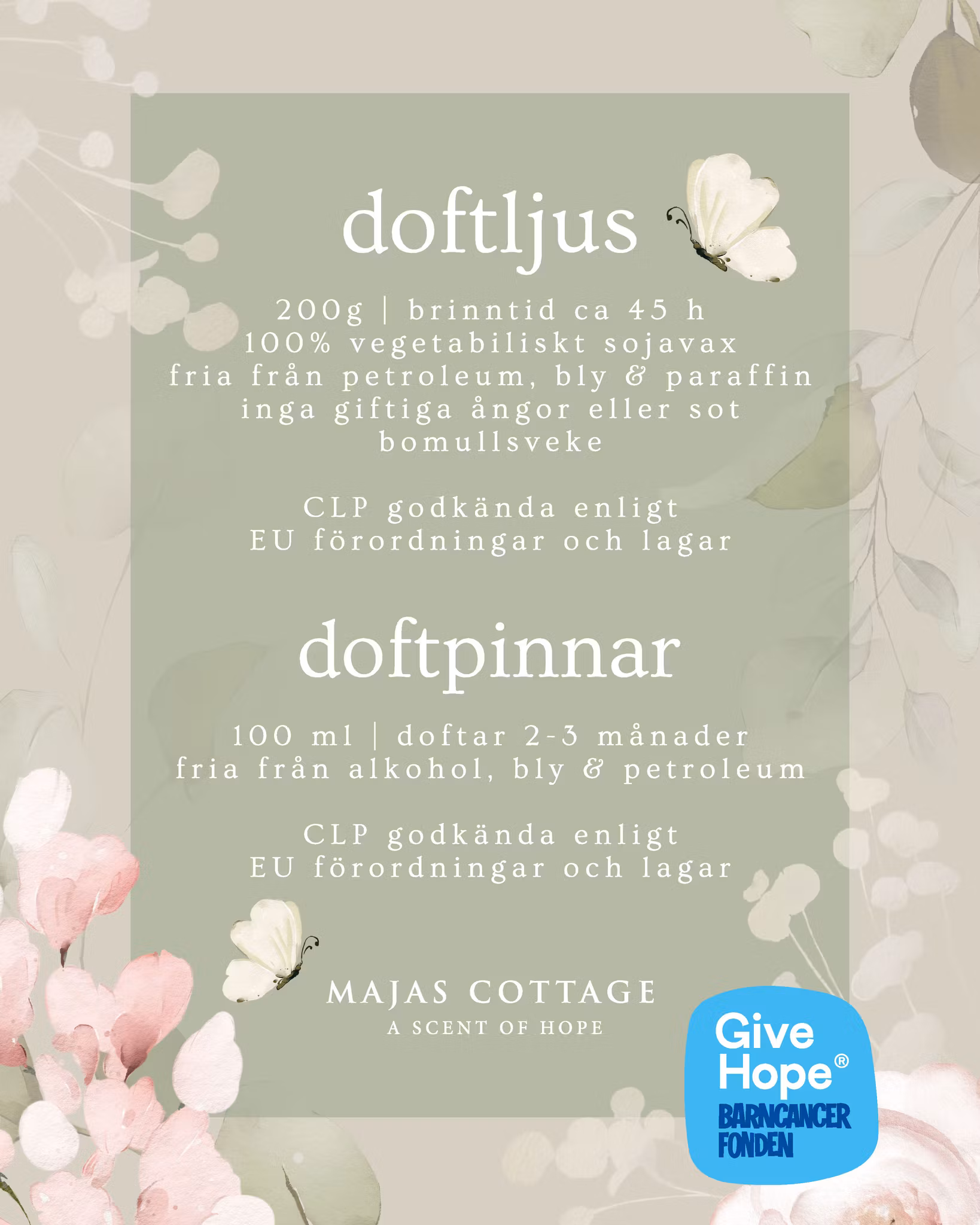 Majas Doftljus | Happy soul Happy mind Happy life REA