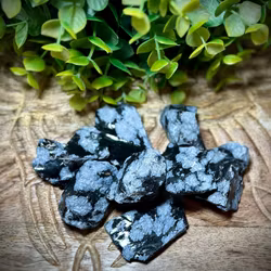 Snöflingeobsidian Rå