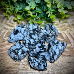 Snöflingeobsidian Rå