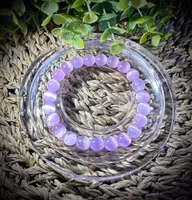 Lila Selenit Armband | 8-9 mm