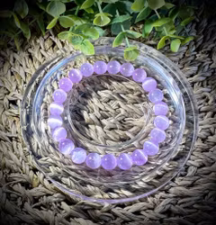 Lila Selenit Armband | 8-9 mm