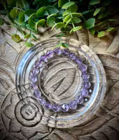 Facetterad Ametist Armband | 10 mm
