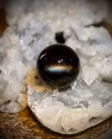 Svart Silver Obsidian Klot