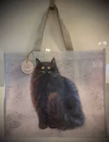 Kim Haskins Svart Katt Shoppingväska