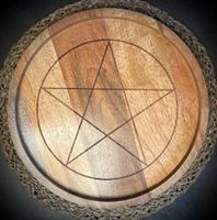 Pentagram Kristallnät 30 cm