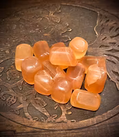 Mörk Honungskalcit Trumlad