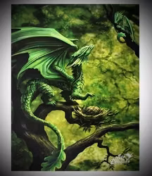 Anne Stokes Canvastavla ”Forest Dragon”
