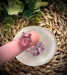 Hålad Pärla | Ametist med Fantom stjärna HK